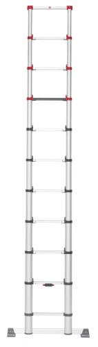 Hailo Teleskopinės kopėčios T80 FlexLine | aliuminis | 11 pakopų