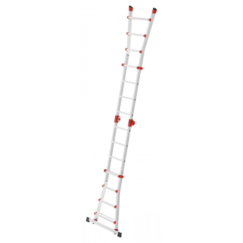 Hailo Universalios kopėčios M80 | aliuminis | 4x4 pakopos