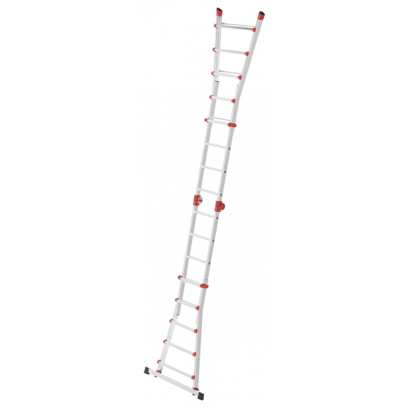 Hailo Universalios kopėčios M80 | aliuminis | 4x5 pakopos