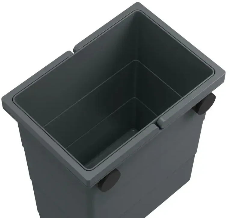 Hailo prie sienos tvirtinama šiukšliadėžė FlexBox S / 7L / tamsiai pilka