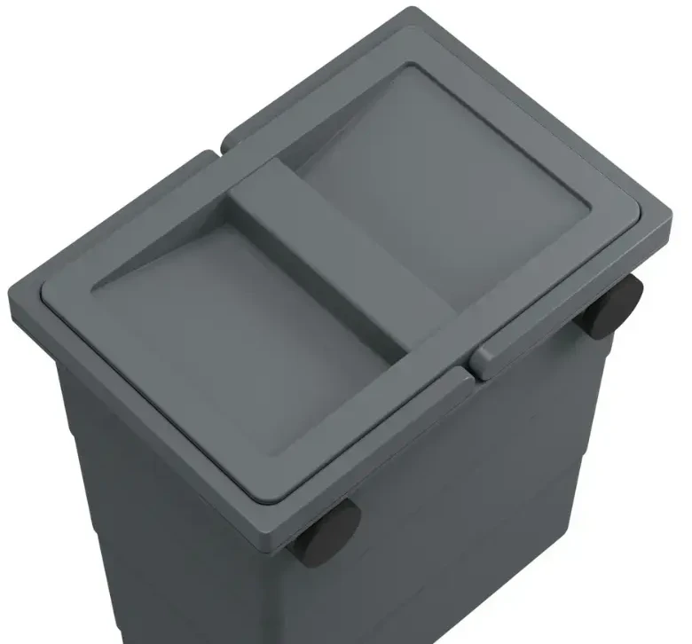 Hailo prie sienos tvirtinama šiukšliadėžė FlexBox S / 7L / tamsiai pilka