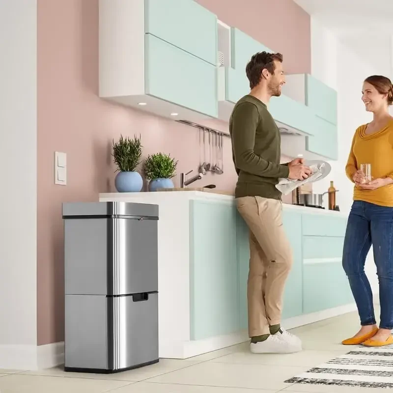 Hailo atliekų rūšiavimo sistema Öko Vario XL / 2x25L / nerūdijantis plienas