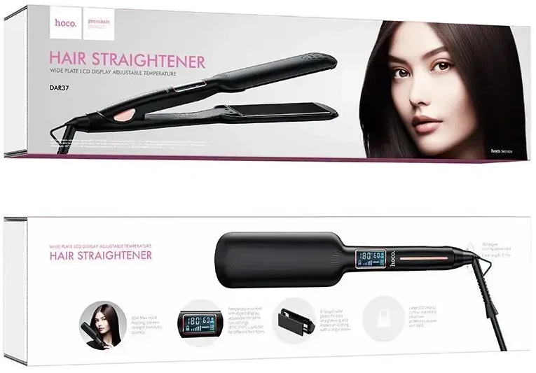 Hair straightener Hoco DAR37 juodas
