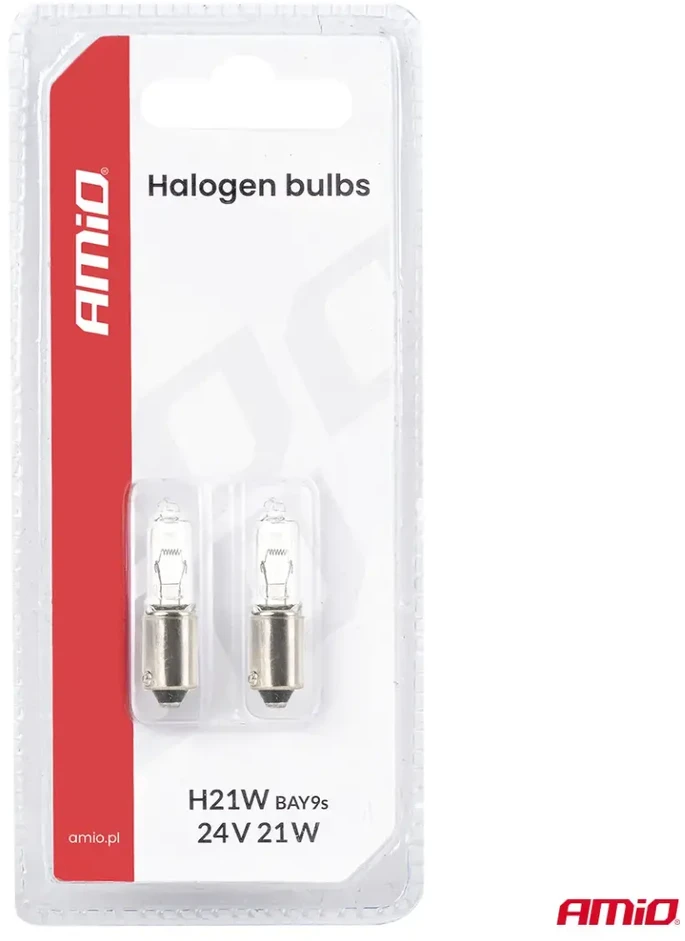 Halogeninė lemputė h21w 24v 21w bay9s amio-05023