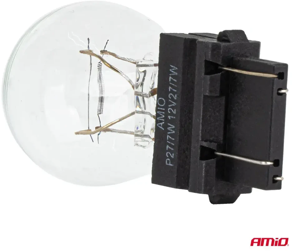 Halogeninės lemputės P27/7W 12V 27/7W W2.5x16Q 10 vnt. amio-04513