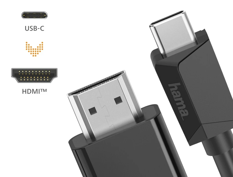 Hama USB-C - HDMI 4K 1,5m