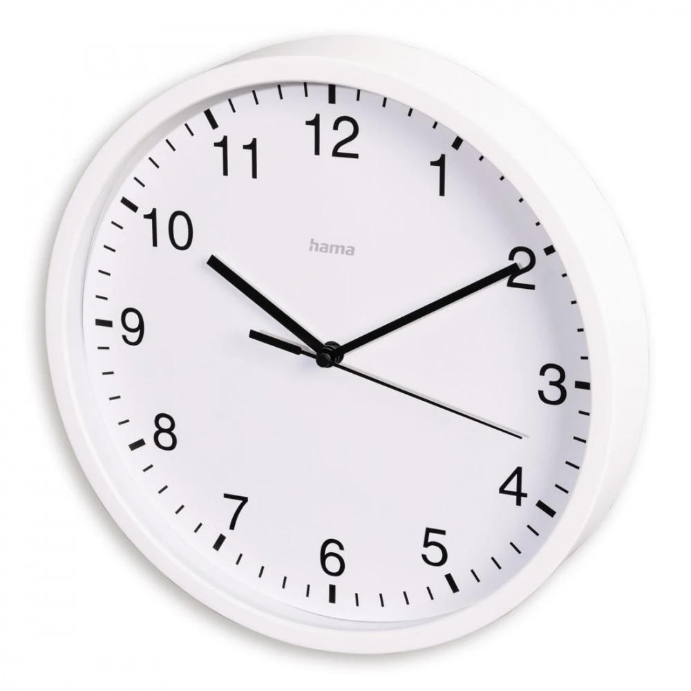 Hama Laikrodis sienelė Elba 25 cm Baltas