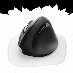 Belaidė pelė su 6 mygtukais  HAMA Vertical Ergonomic EMW-500, juoda