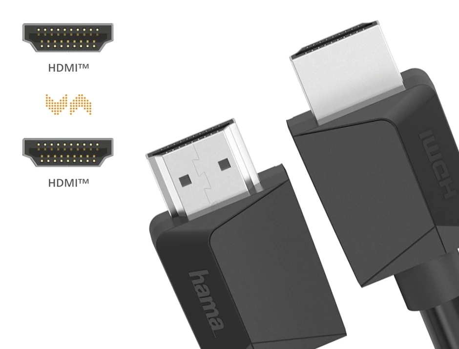 Hama Augstas Ātruma HDMI Kabelis 3m 4K Ultra HD HDR Ethernet Melns