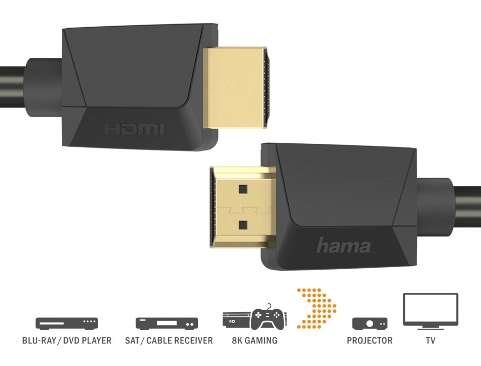 Hama HDMI 2.1 8K 3m, itin didelė sparta