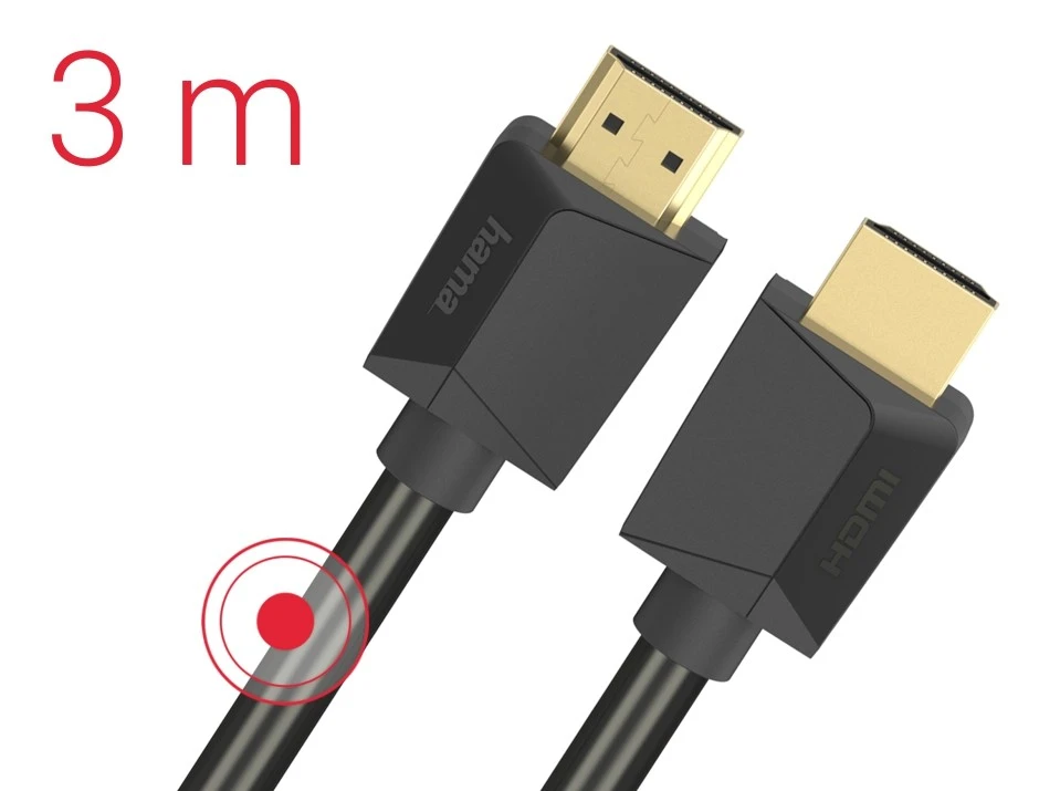 Hama HDMI 2.1 8K 3m, itin didelė sparta
