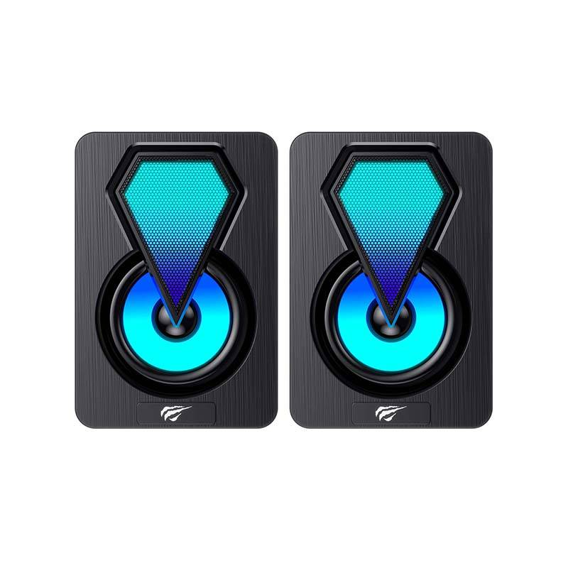 Havit SK210mini PRO kompiuterinės kolonėlės 2.0 RGB juodos spalvos