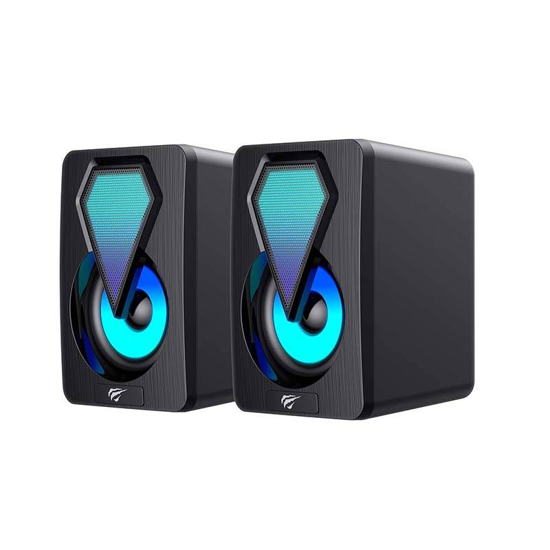Havit SK210mini PRO kompiuterinės kolonėlės 2.0 RGB juodos spalvos