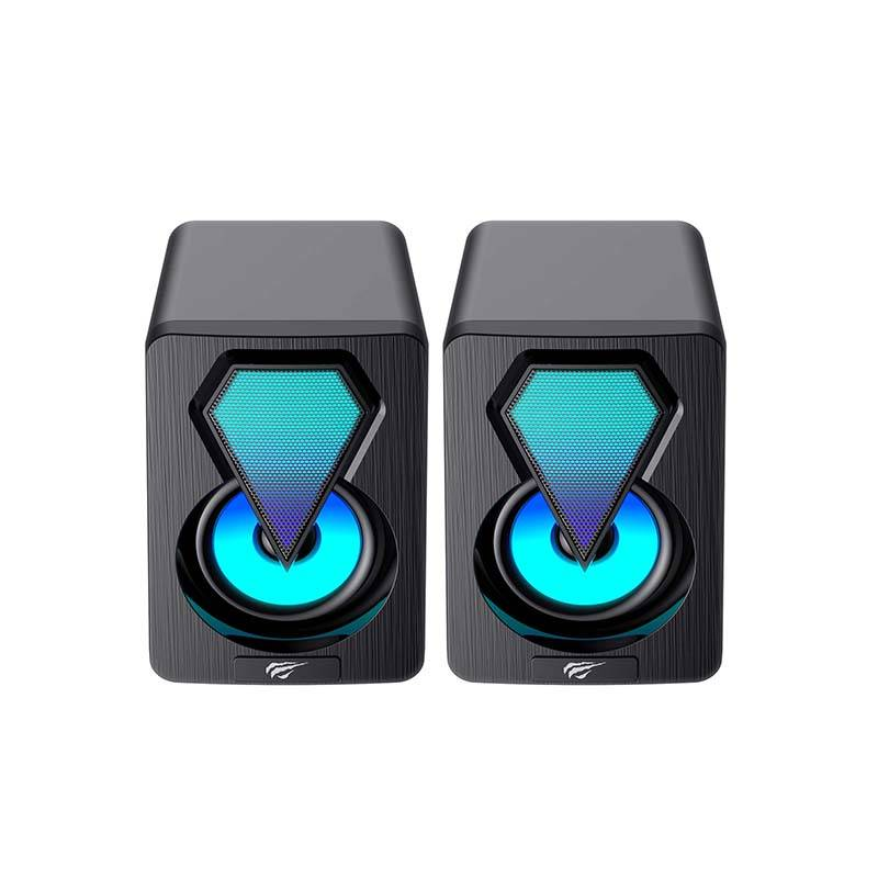 Havit SK210mini PRO kompiuterinės kolonėlės 2.0 RGB juodos spalvos