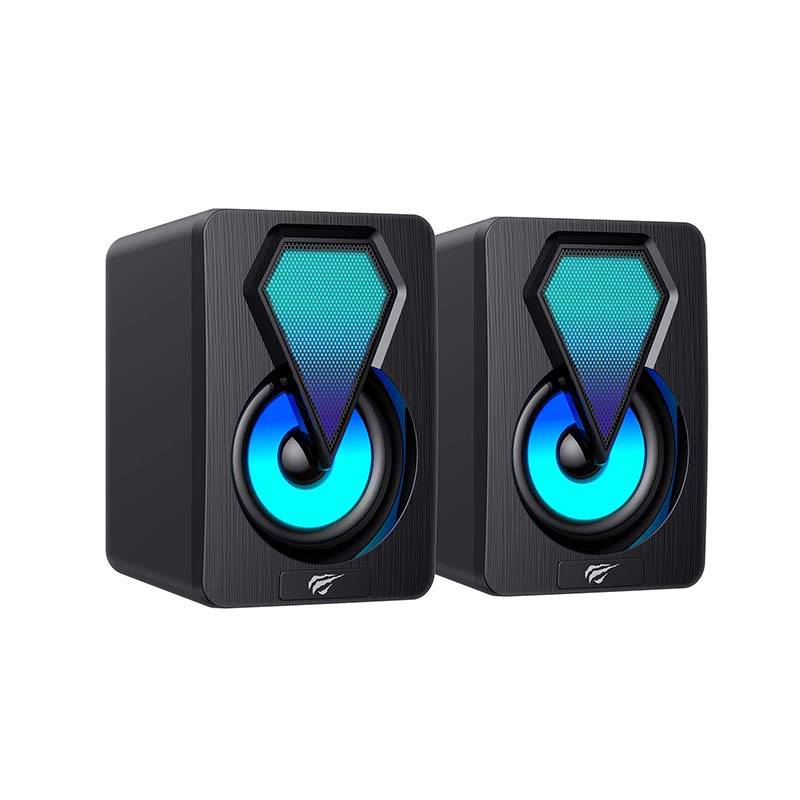 Havit SK210mini PRO kompiuterinės kolonėlės 2.0 RGB juodos spalvos