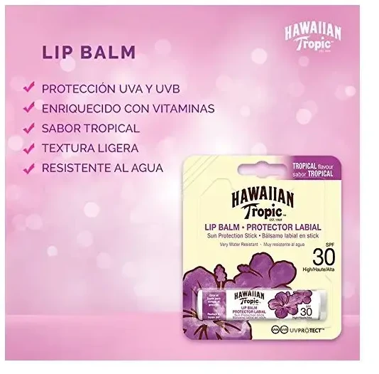 Hawaiian Tropic lūpų balzamas nuo saulės Spf30 atsparus vandeniui