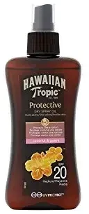 Apsauginis sausas purškiamasis aliejus Hawaiian Tropic Glowing Protection Dry Oil Spray, SPF20 Medium, 200 ml
