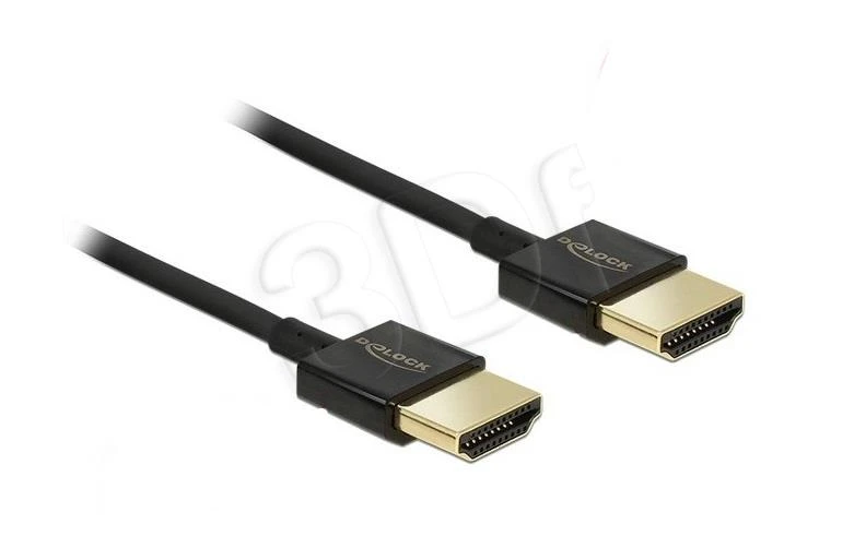 Delock HDMI kabelis su auksuotomis jungtimis