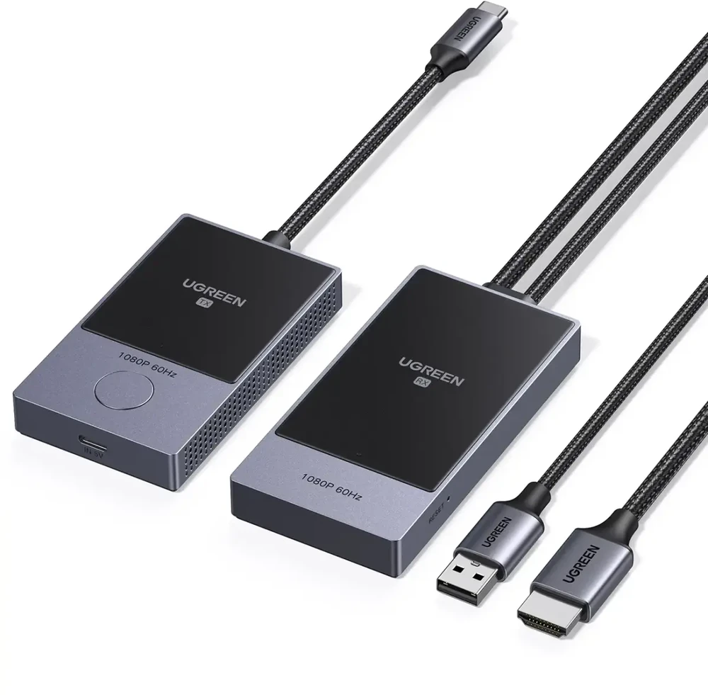 Belaidis adapteris vaizdo perdavimui iš USB-C (palaikančios vaizdo perdavimą) – HDMI 1080P@60Hz 30m CM737 UGREEN