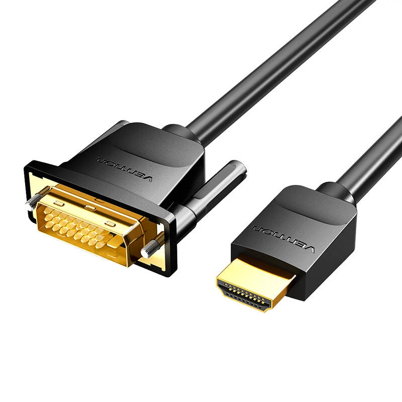 Vention HDMI į DVI kabelis su auksinėmis jungtimis