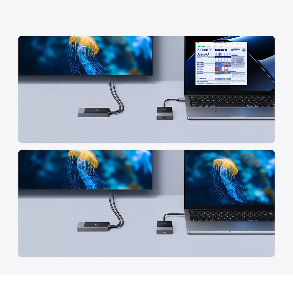 Belaidis adapteris vaizdo perdavimui iš USB-C (palaikančios vaizdo perdavimą) – HDMI 1080P@60Hz 30m CM737 UGREEN