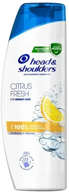 Head&Shoulders „Head & Shoulders“ citrusinių vaisių gaivumo plaukų šampūnas, 400 ml