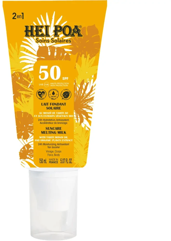 Hei Poa Suncare Apsauga nuo saulės Sunscreen Milk SPF 50, 150 ml