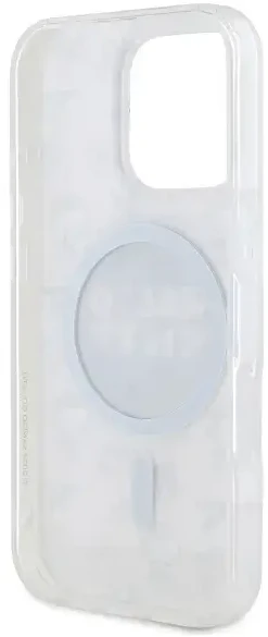 Hello Kitty HKHMP16LHAOPP Apple iPhone 16 Pro 6,3″ rožinės spalvos kietas dėklas IML All Over Paris Magsafe