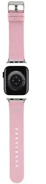Hello Kitty apyrankė HKAWMPGKHP Apple Watch 38/40/41mm rožinės spalvos apyrankė Kitty Head