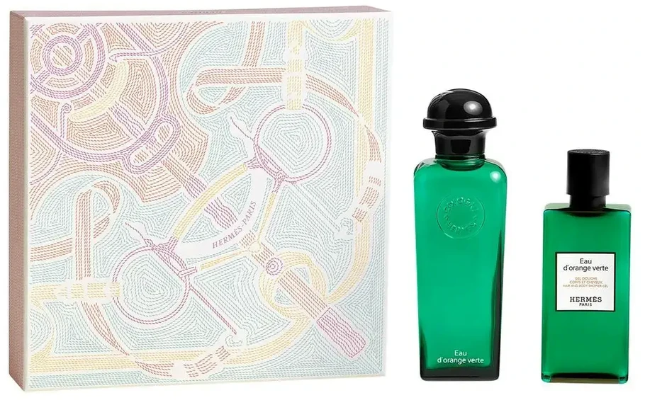 Hermes Eau d´Oranžinis Verte EDC rinkinys Unisex (EDC, 100 ml + dušo želė, 80 ml)