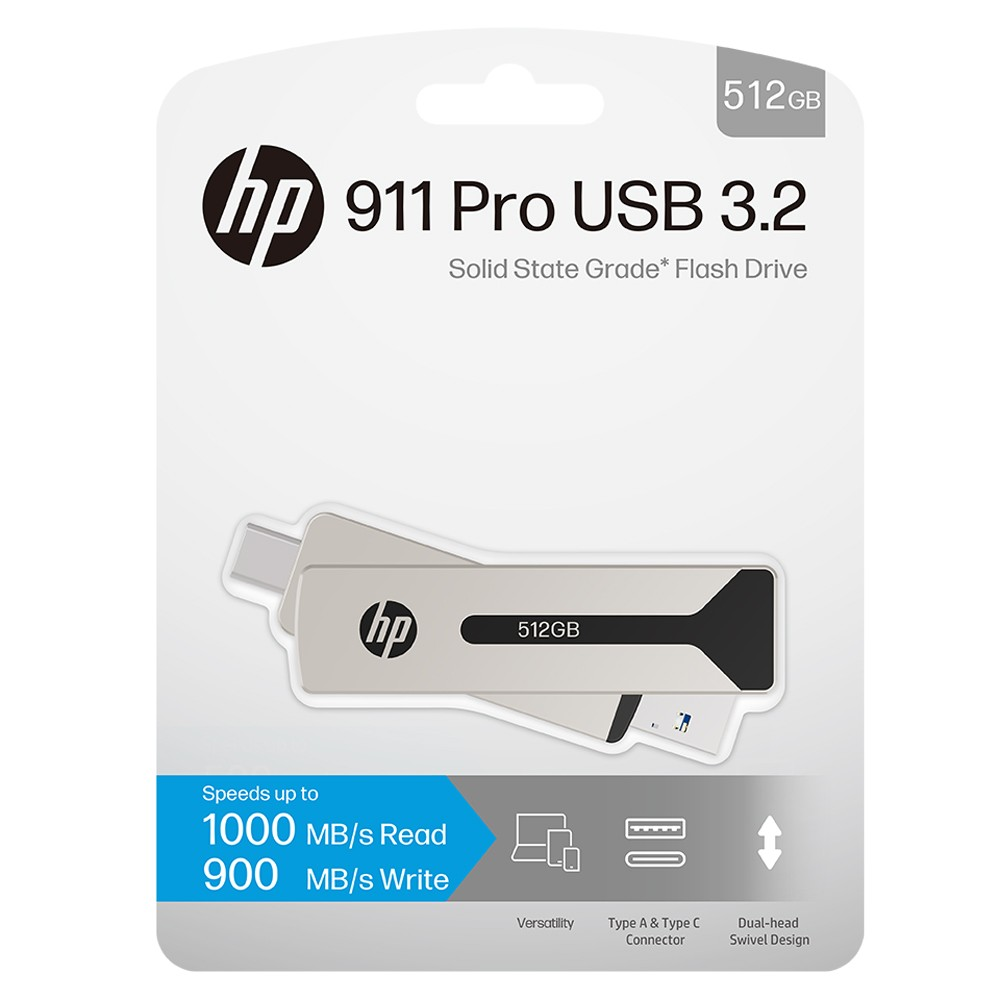 HP 512 GB USB-C/A 3.2 atmintinė