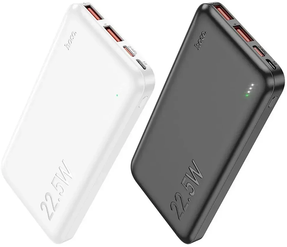 Powerbank Hoco 10000 mAh QC PD 3A 22.5W J101 baltas