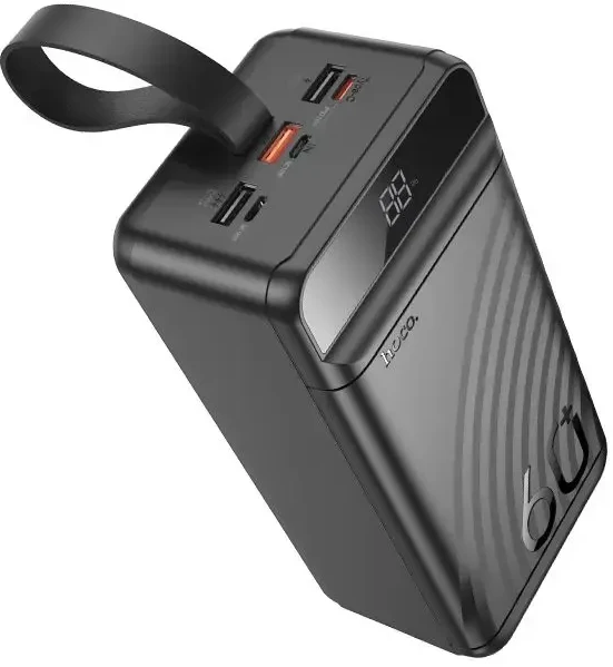 Powerbank Hoco 60000 mAh QC PD 3A 22,5W J123C juodas