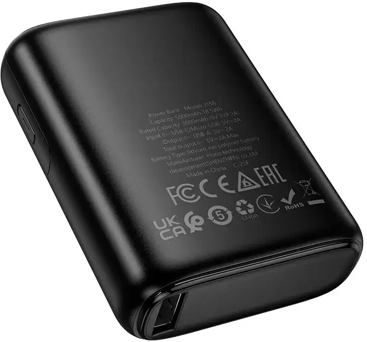 Powerbank Hoco 5000 mAh 2A J158 juodas