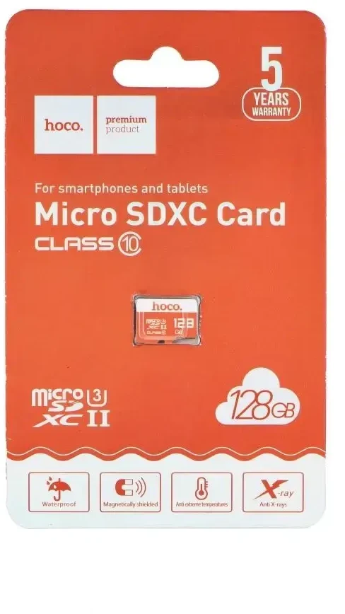 Atminties kortelė Atminties korta Hoco MicroSD 128GB (class10)