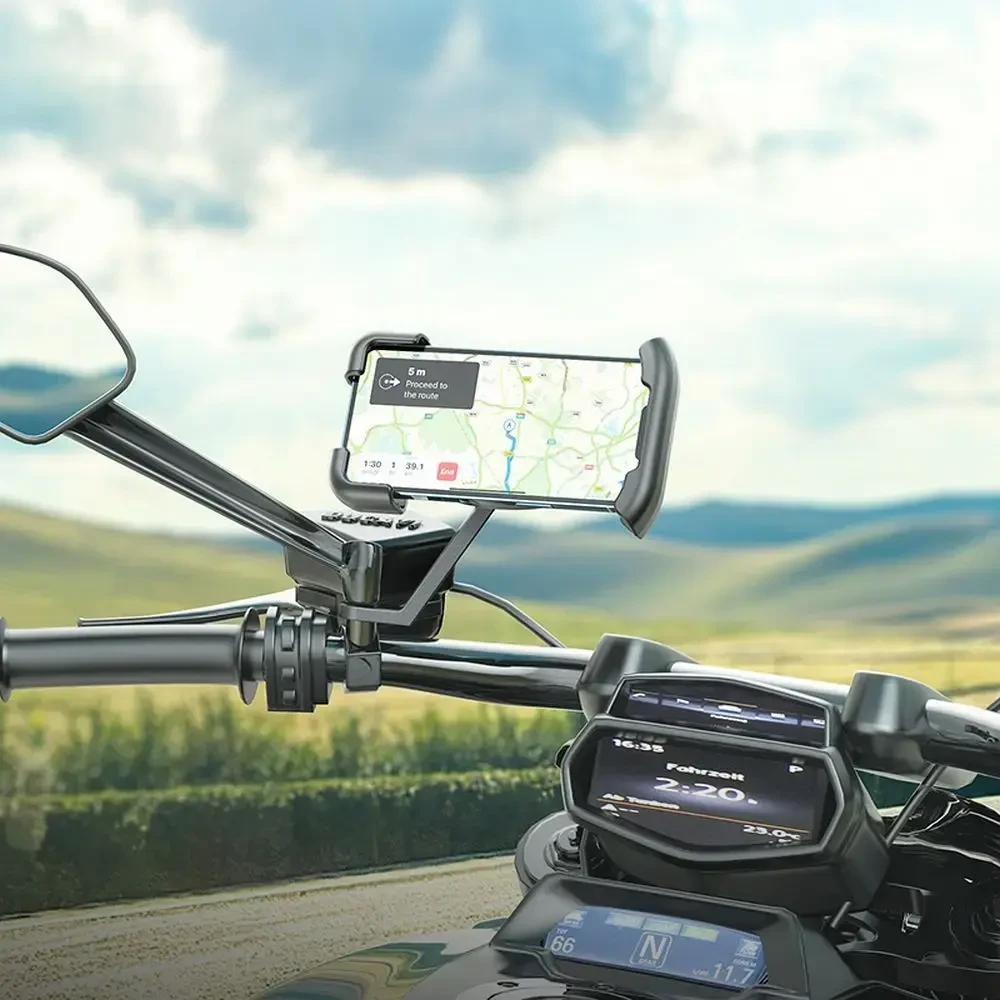 HOCO motorcycle rearwiev mirror holder CA119 juodas