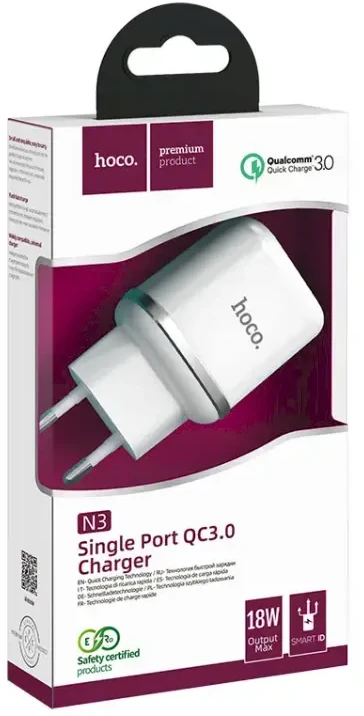Įkroviklis HOCO 3A QC3.0 Fast Charge Special Single Port N3