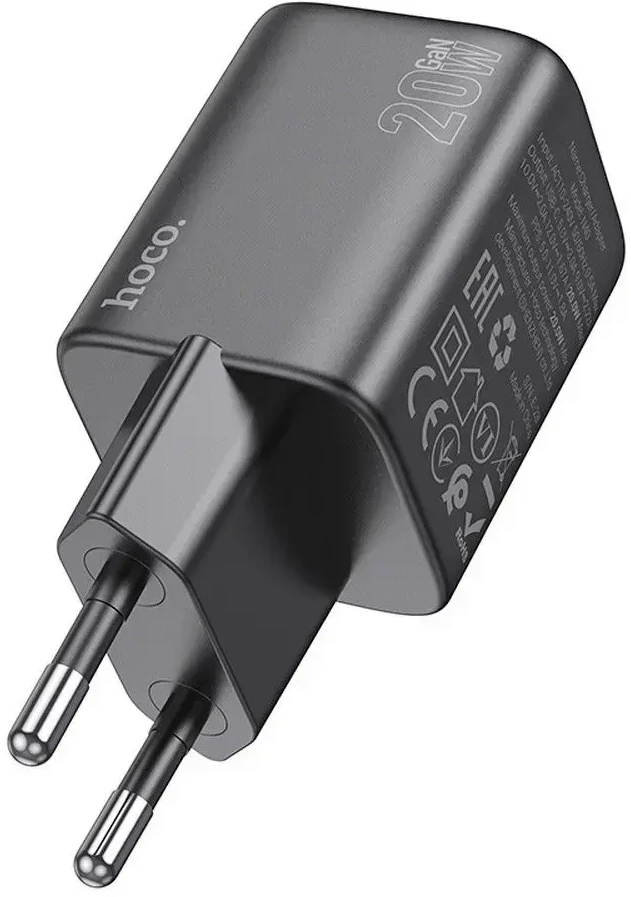 Įkroviklis Hoco N40 (1xUSB-C 20W) juodas