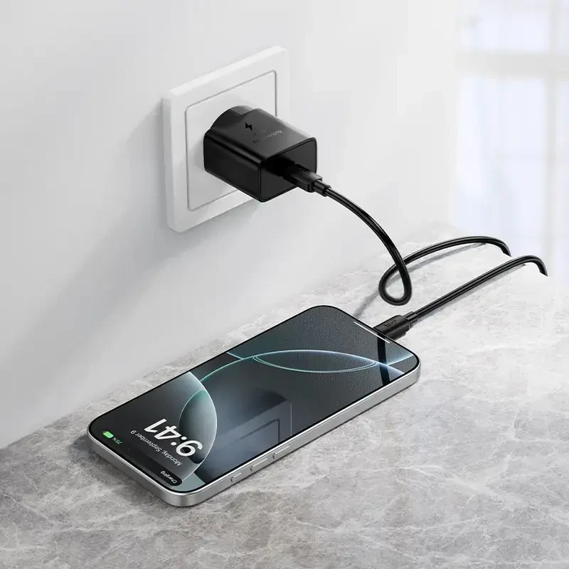Telefono įkroviklis Hoco USB C QC PD 25W N76 juodas