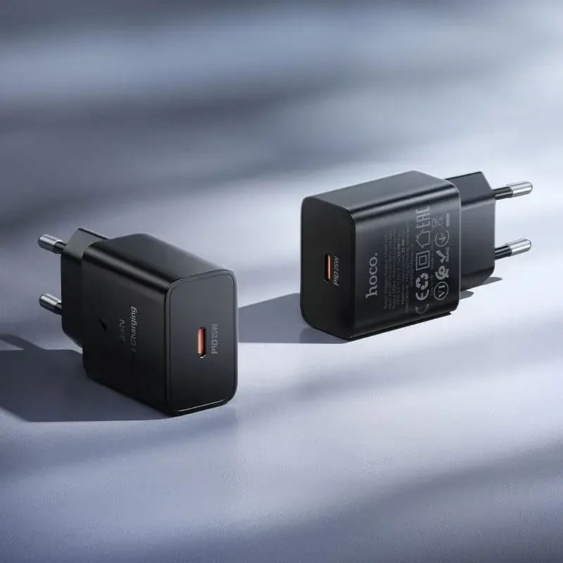 Telefono įkroviklis Hoco USB C QC PD 25W N76 juodas