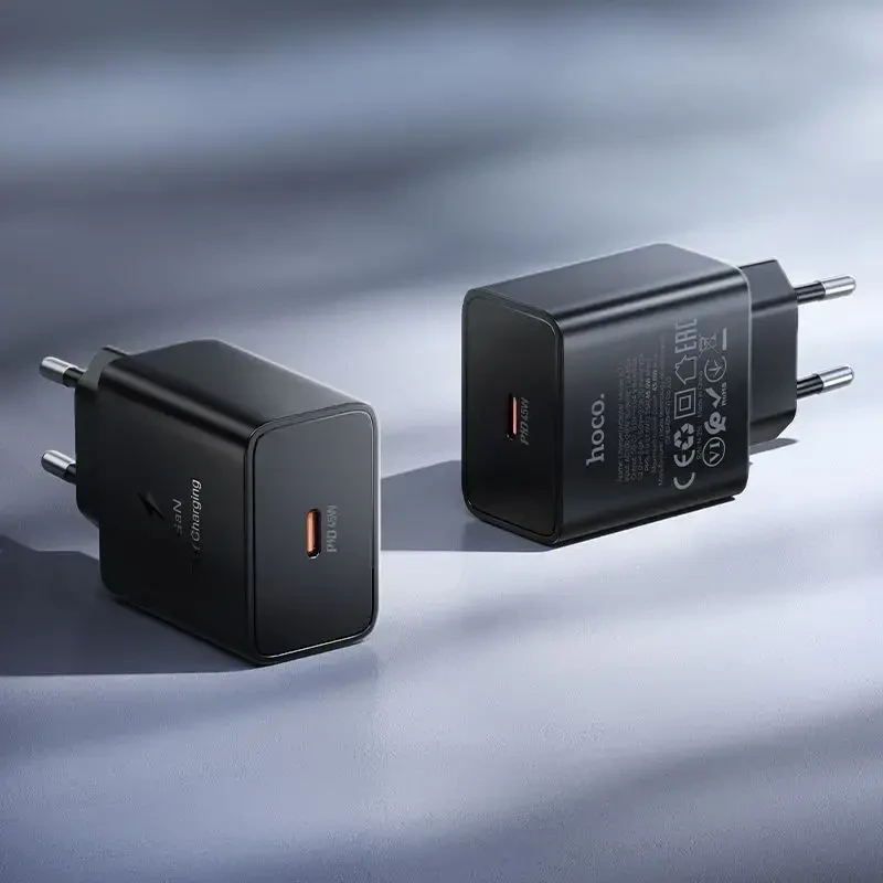 Phone charger Hoco USB C QC PD 45W N77 juodas