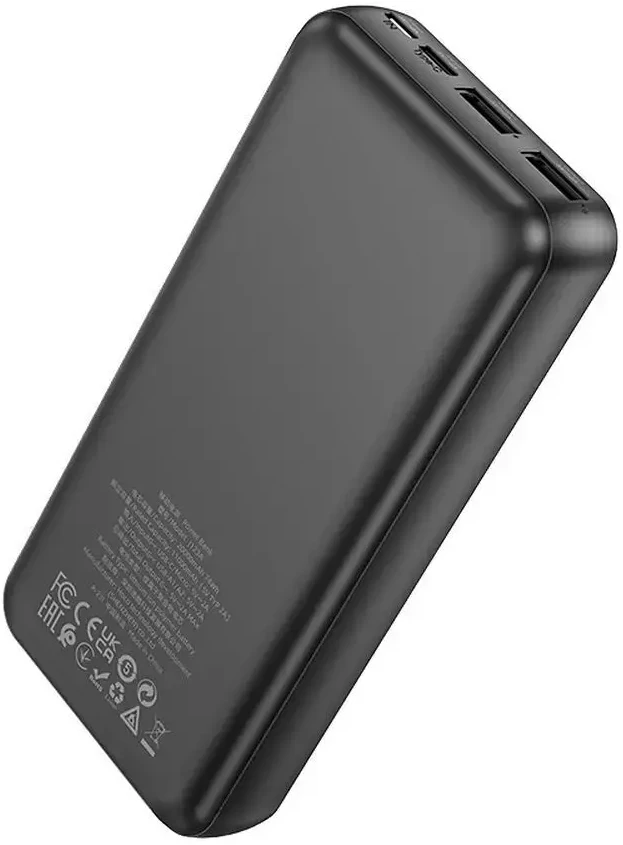 HOCO maitinimo blokas 20000 mAh 2A J123A juodas