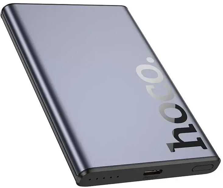 „MagSafe Hoco 5000 mAh QC PD 20W Q32“ metalinis pilkas nešiojamas akumuliatorius