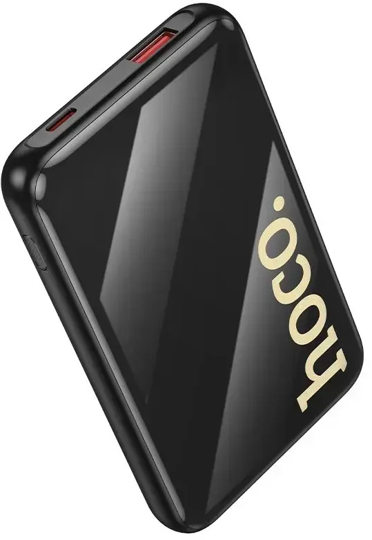 Išorinė baterija Hoco 10000 mAh QC PD 22,5W su integruotais laidais USB C + Lightning Q37 juodas