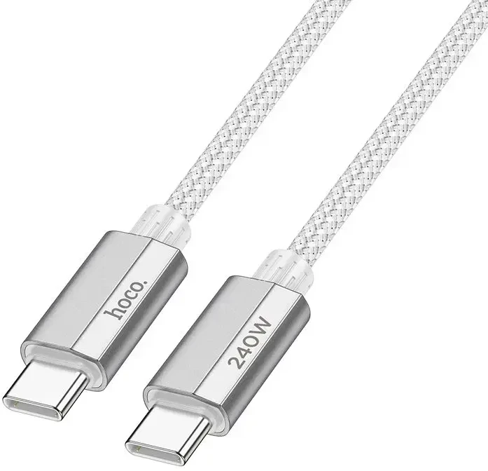USB C į USB C laidas Hoco QC3.0 PD 5A 240W 1,8 m U134 pilka
