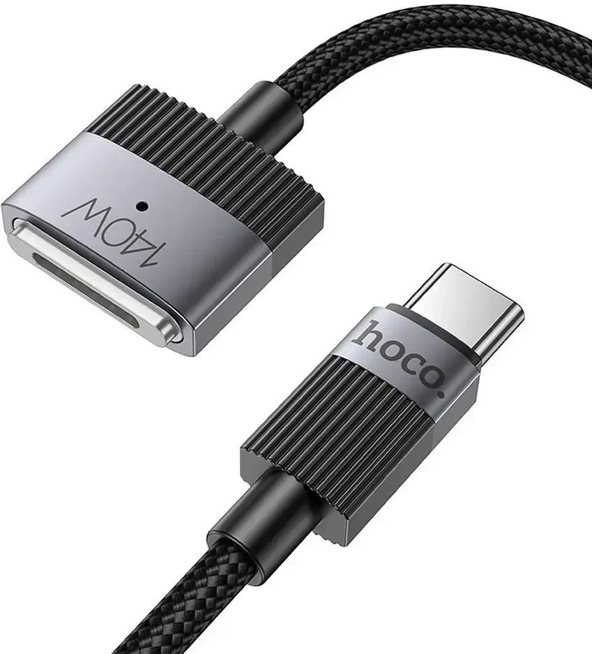 USB C į Mag3 jungties laidas Hoco 5A 140W magnetinis 1,8 m U141 juodas