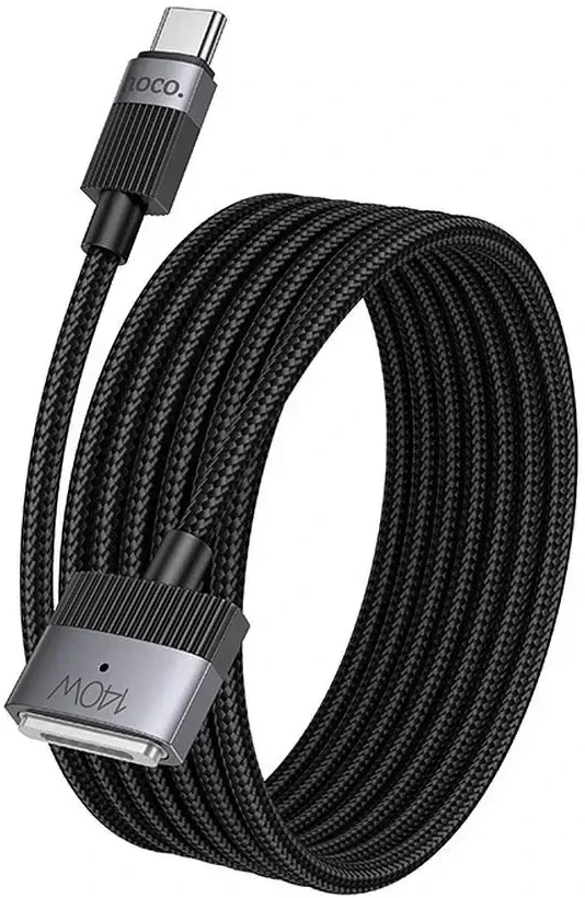 USB C į Mag3 jungties laidas Hoco 5A 140W magnetinis 1,8 m U141 juodas