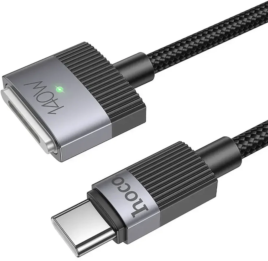 USB C į Mag3 jungties laidas Hoco 5A 140W magnetinis 1,8 m U141 juodas