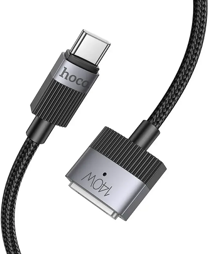 USB C į Mag3 jungties laidas Hoco 5A 140W magnetinis 1,8 m U141 juodas