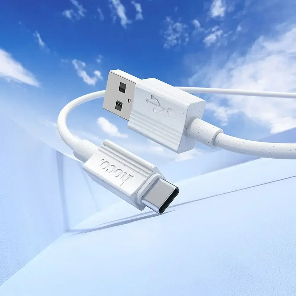 USB A į USB C laidas Hoco 3A 1 m X107 baltas